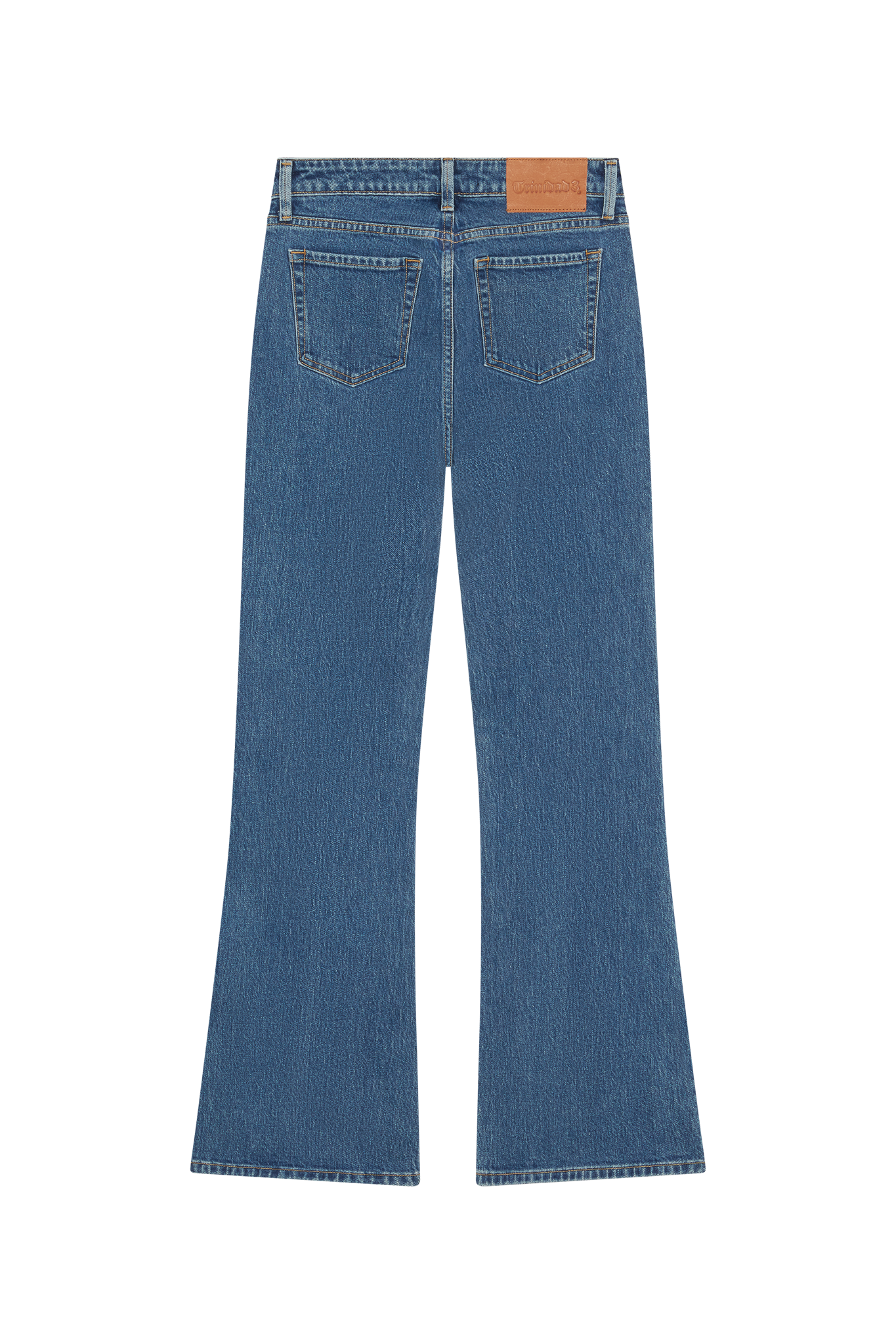 The Nya Midrise flare Stone Wash