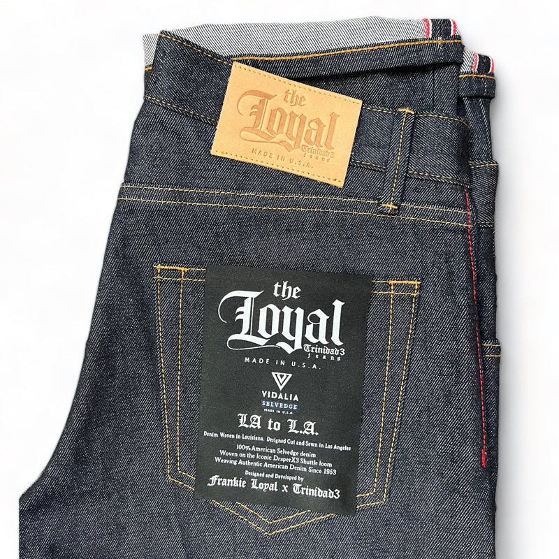 THE LOYAL American Selvedge JEAN available waist size 32-48 length 36”