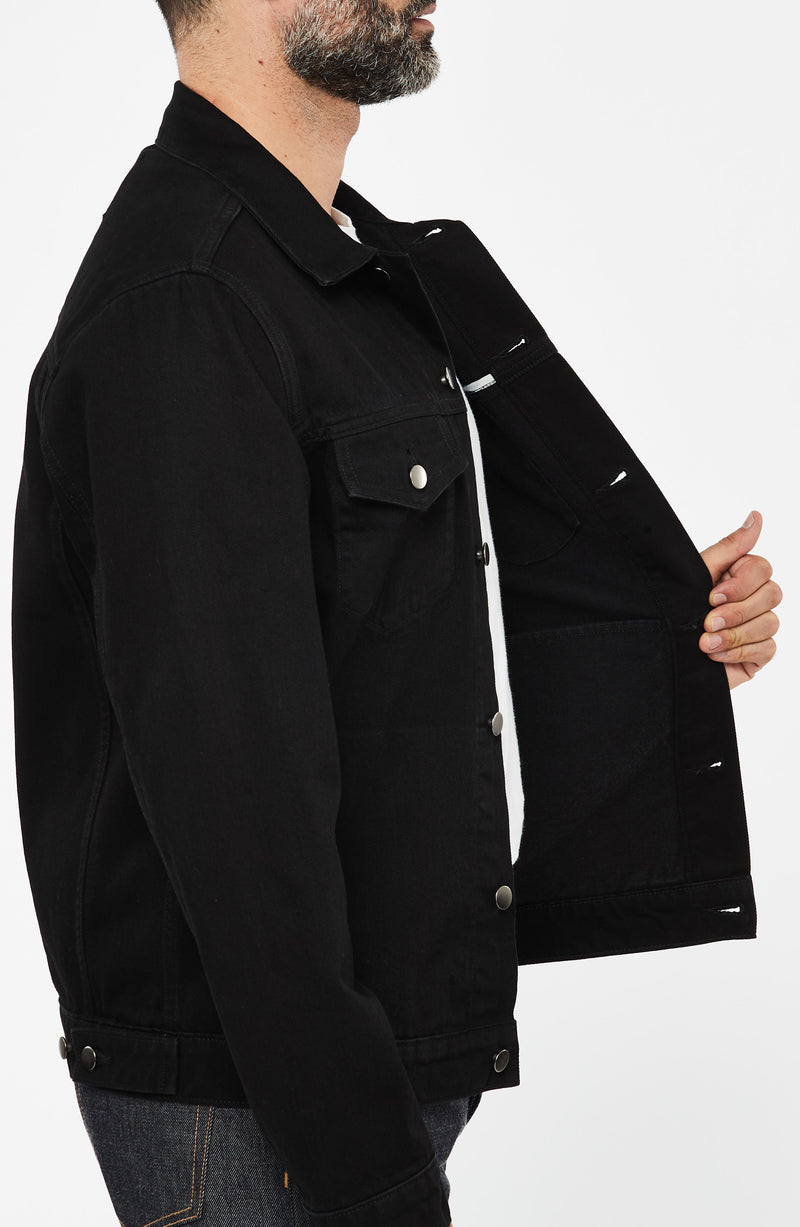 LUKE MOTHER TRUCKER JACKET, Black Rinse